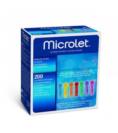 Microlet Lanzetten bunt 200 Stück