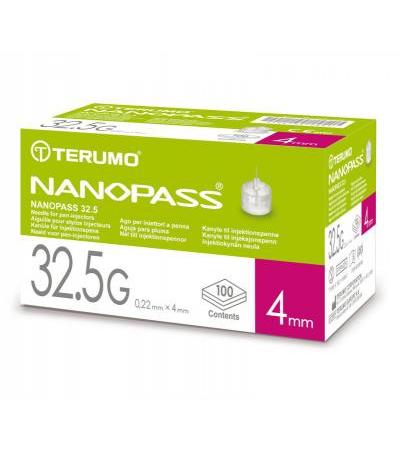 Nanopass Kanüle 32.5 G x 4 mm 100 Stück